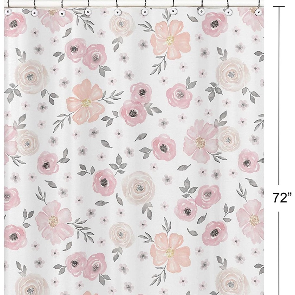 Sweet Jojo Designs Floral Shower Curtain